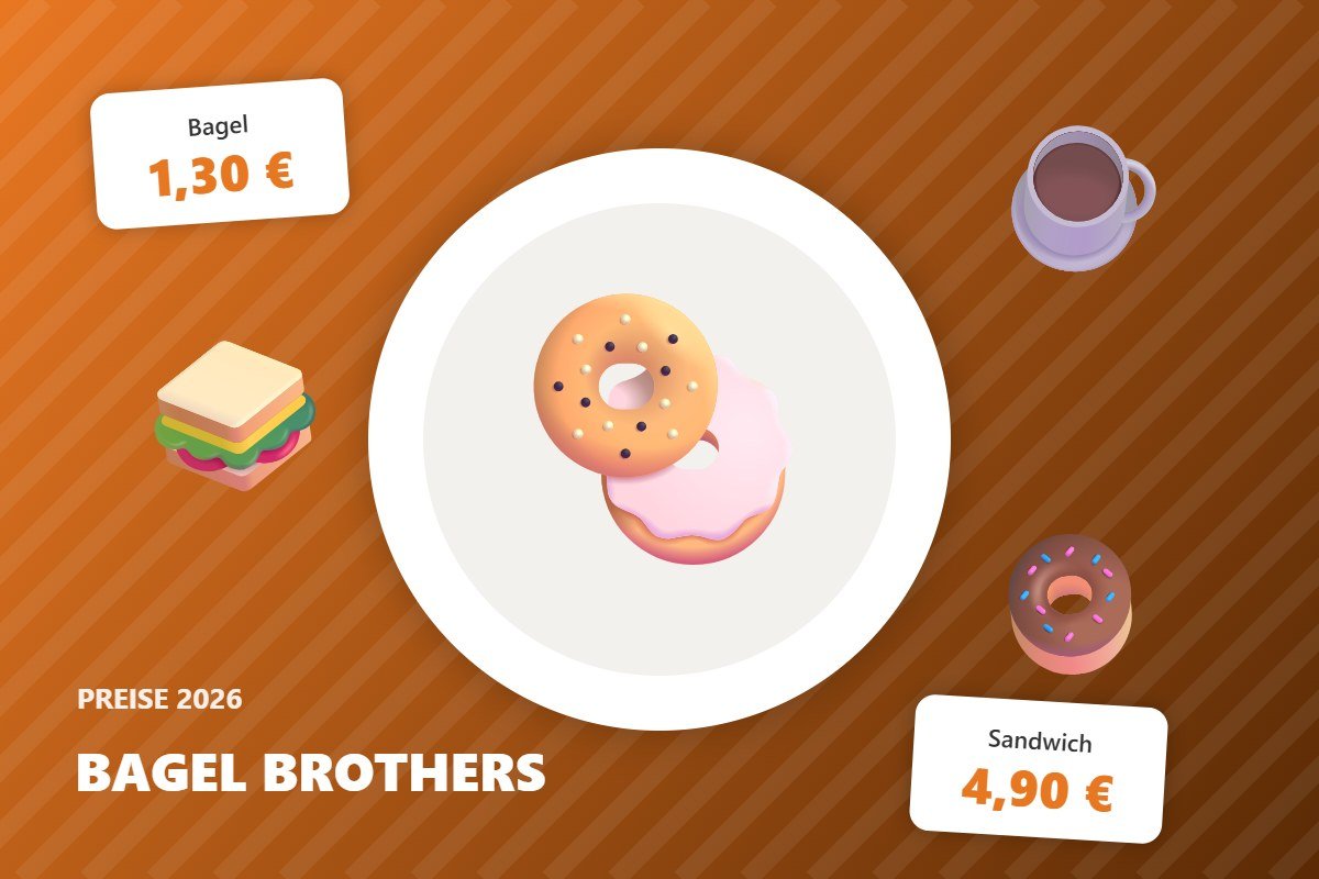 bagel brothers preise – Illustration mit Preisen