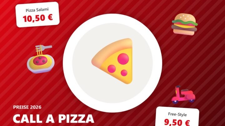 call a pizza preise – Illustration mit Preisen