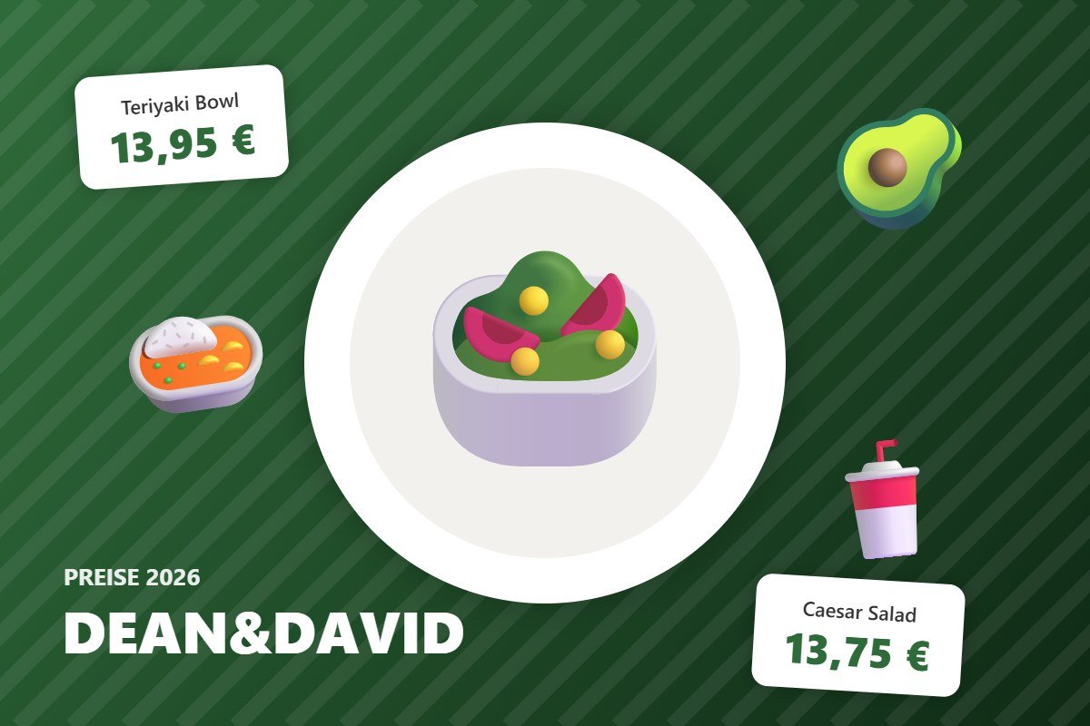 dean david preise – Illustration mit Preisen