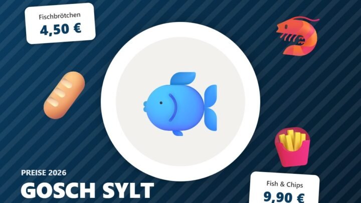 gosch sylt speisekarte – Illustration mit Preisen