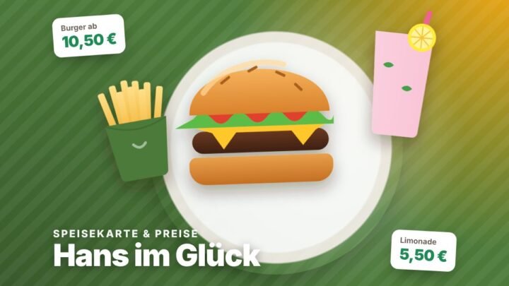 hans im glueck speisekarte – Illustration mit Preisen