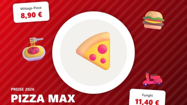 pizza max preise – Illustration mit Preisen