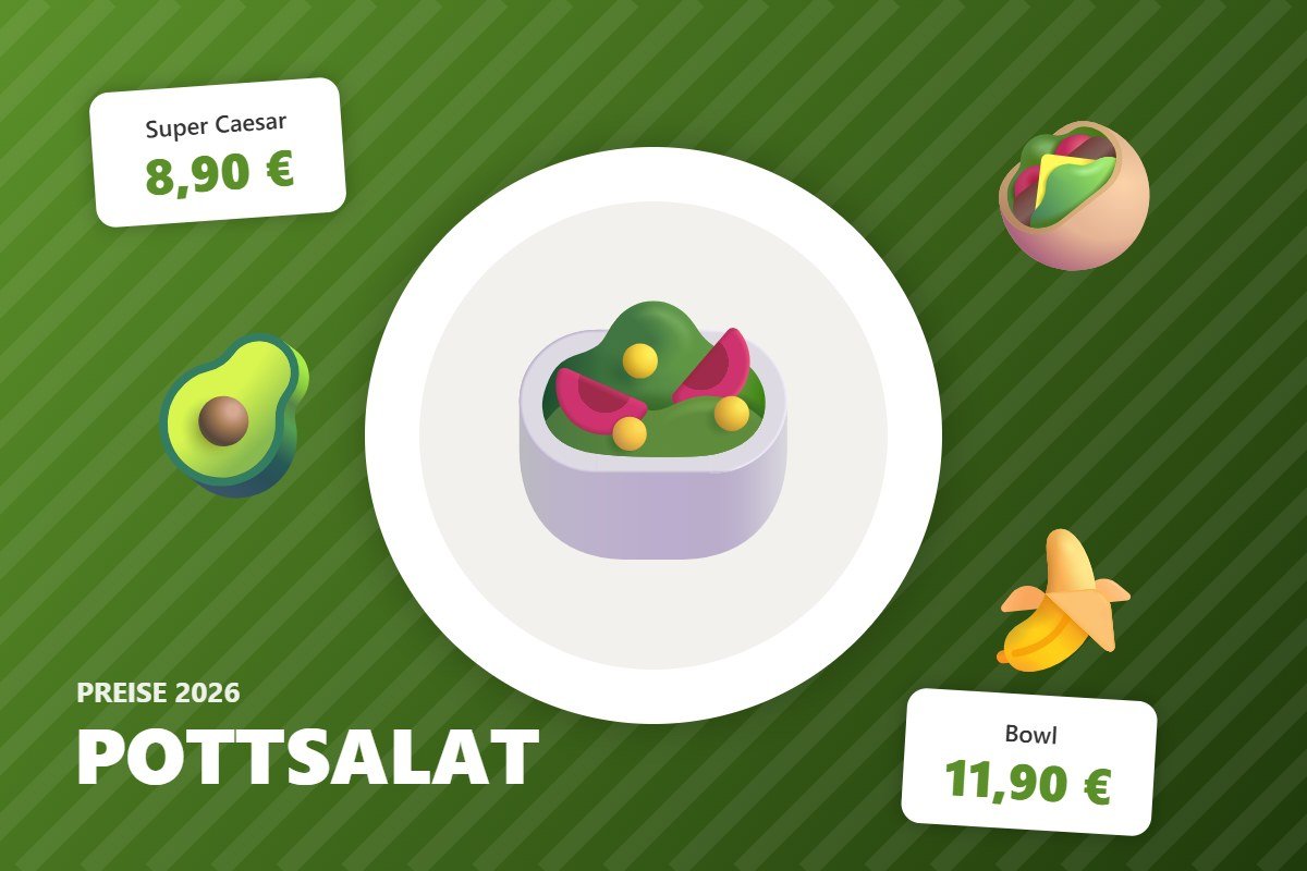 pottsalat preise – Illustration mit Preisen