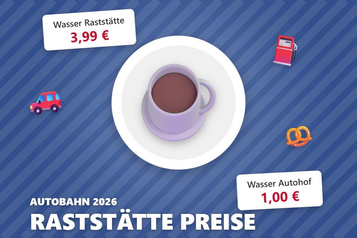 raststätte preise – Illustration mit Preisen
