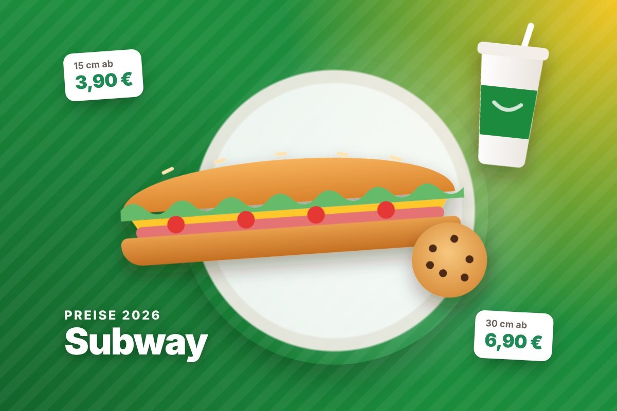 subway preise – Illustration mit Preisen